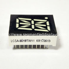 Exposição de diodo emissor de luz personalizada do segmento do dígito 16 do tamanho 1 uma cor branca de 0,8 polegadas