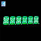 Dígito branco da exposição de diodo emissor de luz 6 do segmento da cor 14 exposições alfanuméricas de 0,4 polegadas